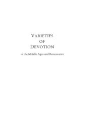 book Varieties of Devotion in the Middle Ages and Renaissance