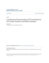 book Combinatorial Interpretations of Generalizations of Catalan Numbers and Ballot Numbers [PhD thesis]