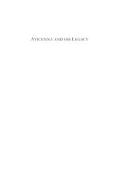 book Avicenna and his Legacy: A Golden Age of Science and Philosophy