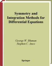 book Symmetry and Integration Methods for Differential Equations