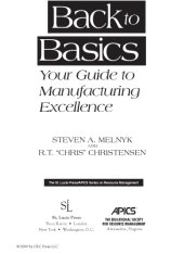 book Back to Basics: Your Guide to Manufacturing Excellence