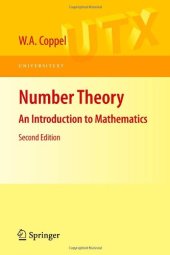 book Number Theory: An Introduction to Mathematics