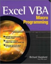 book Excel VBA Macro Programming