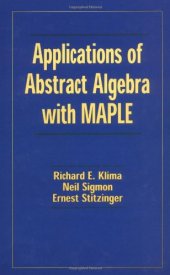 book Applications of Abstract Algebra with MAPLE