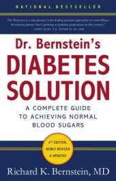 book Dr. Bernstein's Diabetes Solution: The Complete Guide to Achieving Normal Blood Sugars