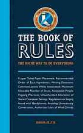 book The book of rules : the right way to do everything