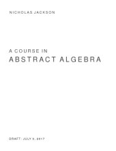 book A course in abstract algebra