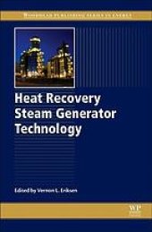 book Heat recovery steam generator technology