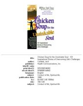 book Chicken soup for the unsinkable soul : inspirational stories of overcoming life's challenges