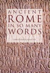 book Ancient Rome in so many words