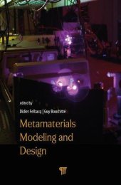book Metamaterials modelling and design