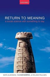 book Return to meaning : a social science with something to say