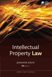 book Intellectual property law : [online resource centre]