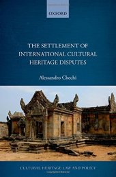 book The settlement of international cultural heritage disputes