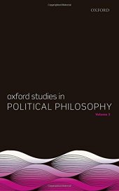 book Oxford studies in political philosophy. Volume 3