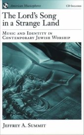 book The Lord's Song in a Strange Land: Music and Identity in Contemporary Jewish Worship Book and CD