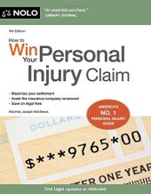 book How to win your personal injury claim