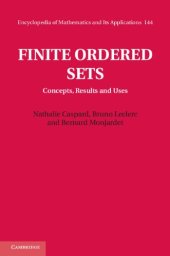 book Finite ordered sets : concepts, results and uses