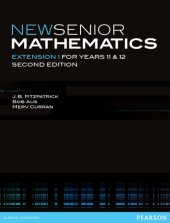 book New senior mathematics extension 1 for years 11 and 12