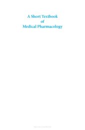 book A short textbook of medical pharmacology