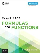 book Excel 2016 Formulas and Functions includes Content Update Program