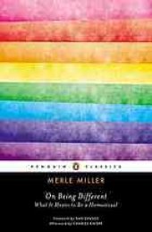 book On being different : what it means to be a homosexual