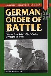 book German Order of Battle: 1st-290th Infantry Divisions in WWII