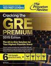 book Cracking the GRE Premium Edition with 6 Practice Tests 2015 The Princeton Review