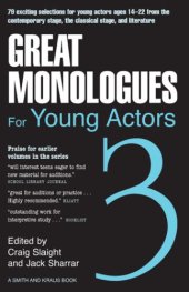 book Great monologues for young actors : volume III