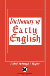 book Dictionary of early English