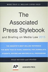 book Associated Press stylebook 2015 and briefing on media law