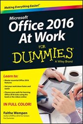 book Microsoft Office 2016 at work for dummies