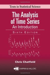 book The Analysis Of Time Series - An Introduction