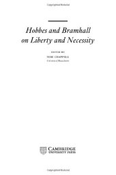 book Thomas Hobbes, John Bramhall - Hobbes and Bramhall on Liberty and Necessity