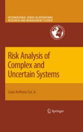 book Risk Analysis Of Complex And Uncertain Systems