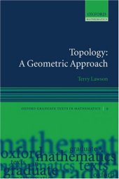 book Topology A Geometric Approach