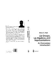 book Lie Groups, Lie Algebras, And Representations An Elementary Introduction