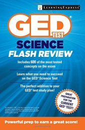 book GED test science flash review