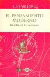 book El Pensamiento Moderno: Filosofia del Renacimiento