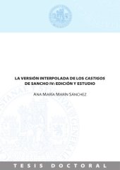 book La versión interpolada de los Castigos de Sancho IV: edición y estudio