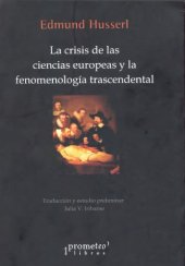 book La crisis de las ciencias europeas y la fenomenología trascendental