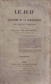 book Le Juif, le judaïsme et la judaïsation des peuples chrétiens