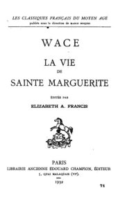 book La Vie de Sainte Marguerite