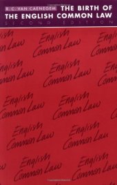 book The Birth of the English Common Law