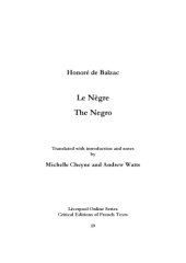 book Le Nègre / The Negro