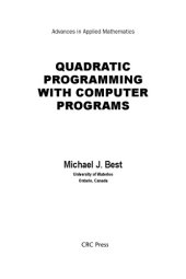 book Quadratic Programming with Computer Programs