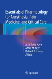 book Essentials of pharmacology for anesthesia, pain medicine, and critical care