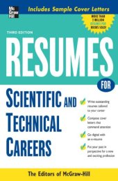 book Resumes for Scientific and Technical Careers