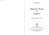 book Algebraic Theory of Numbers