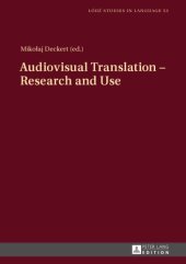 book Audiovisual Translation: Research and Use